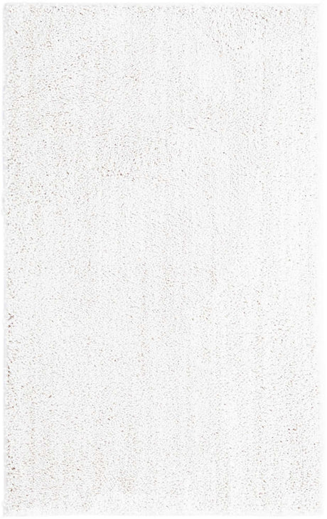 Sea Salt White 3' 3 x 5' 3 Jill Zarin Shaggy Chic Rectangle Area Rug Thick Soft Touch Fluffy & Plush Shaggy Pile 100% Polyester (Space-Dyed Yarn) With Jute Backing  Carpet for Sale at Rug Engine