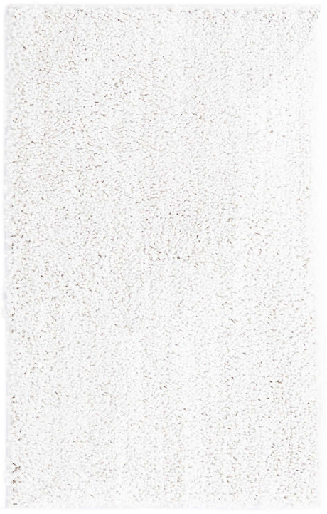 Sea Salt White 2' x 3' 1 Jill Zarin Shaggy Chic Rectangle Area Rug Thick Soft Touch Fluffy & Plush Shaggy Pile 100% Polyester (Space-Dyed Yarn) With Jute Backing  Carpet for Sale at Rug Engine