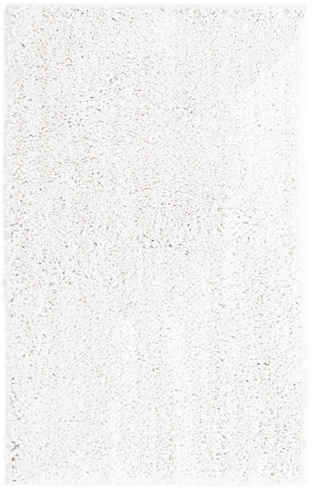 Sea Salt White 2' x 3' 1 Jill Zarin Shaggy Chic Rectangle Area Rug Thick Soft Touch Fluffy & Plush Shaggy Pile 100% Polyester (Space-Dyed Yarn) With Jute Backing  Carpet for Sale at Rug Engine
