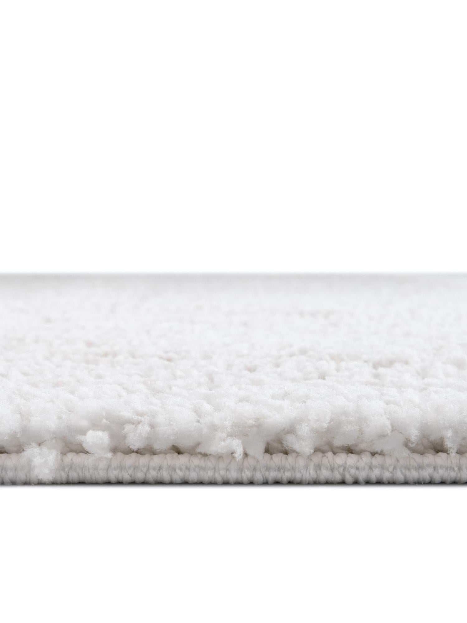 Sea Salt White 7' x 7' Jill Zarin Shaggy Chic Round Area Rug Thick Soft Touch Fluffy & Plush Shaggy Pile 100% Polyester (Space-Dyed Yarn) With Jute Backing  Carpet for Sale at Rug Engine