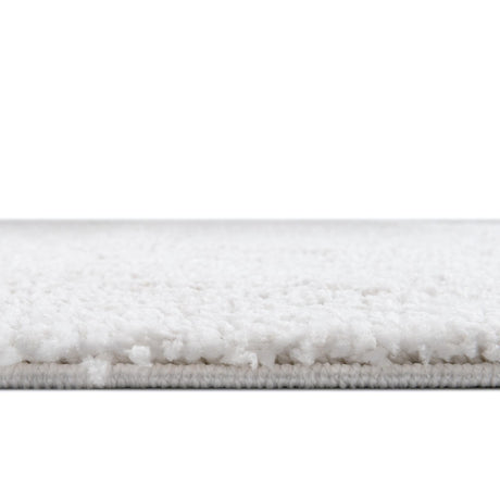 Sea Salt White 7' x 7' Jill Zarin Shaggy Chic Round Area Rug Thick Soft Touch Fluffy & Plush Shaggy Pile 100% Polyester (Space-Dyed Yarn) With Jute Backing  Carpet for Sale at Rug Engine