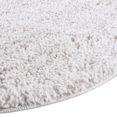 Sea Salt White 7' x 7' Jill Zarin Shaggy Chic Round Area Rug Thick Soft Touch Fluffy & Plush Shaggy Pile 100% Polyester (Space-Dyed Yarn) With Jute Backing  Carpet for Sale at Rug Engine