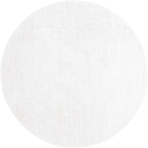 Sea Salt White 10' x 10' Jill Zarin Shaggy Chic Round Area Rug Thick Soft Touch Fluffy & Plush Shaggy Pile 100% Polyester (Space-Dyed Yarn) With Jute Backing  Carpet for Sale at Rug Engine