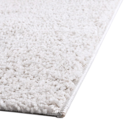 Sea Salt White 6' 5 x 6' 5 Jill Zarin Shaggy Chic Square Area Rug Thick Soft Touch Fluffy & Plush Shaggy Pile 100% Polyester (Space-Dyed Yarn) With Jute Backing  Carpet for Sale at Rug Engine