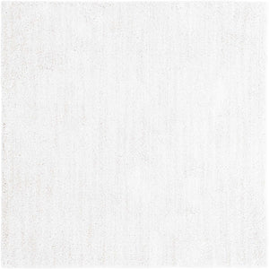 Sea Salt White 6' 5 x 6' 5 Jill Zarin Shaggy Chic Square Area Rug Thick Soft Touch Fluffy & Plush Shaggy Pile 100% Polyester (Space-Dyed Yarn) With Jute Backing  Carpet for Sale at Rug Engine