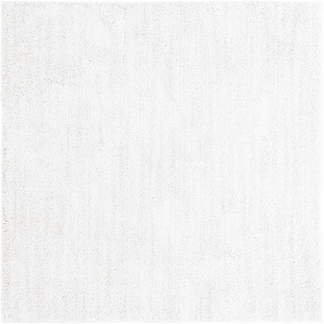 Sea Salt White 6' 5 x 6' 5 Jill Zarin Shaggy Chic Square Area Rug Thick Soft Touch Fluffy & Plush Shaggy Pile 100% Polyester (Space-Dyed Yarn) With Jute Backing  Carpet for Sale at Rug Engine
