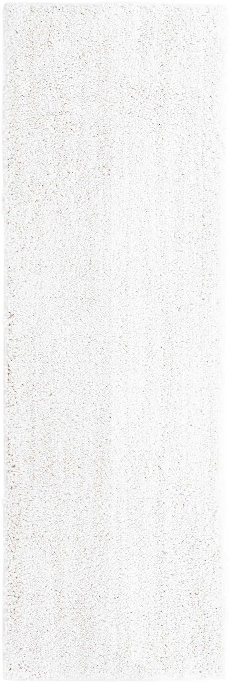 Sea Salt White 2' x 6' Jill Zarin Shaggy Chic Runner Area Rug Thick Soft Touch Fluffy & Plush Shaggy Pile 100% Polyester (Space-Dyed Yarn) With Jute Backing  Carpet for Sale at Rug Engine