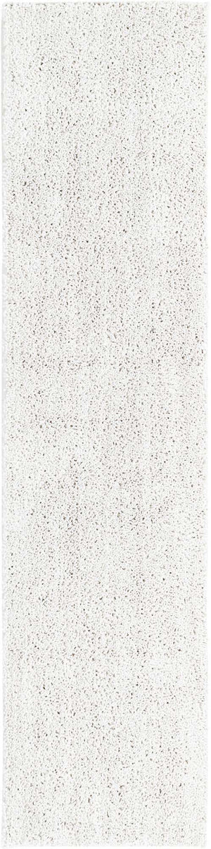 Sea Salt White 2' x 8' Jill Zarin Shaggy Chic Runner Area Rug Thick Soft Touch Fluffy & Plush Shaggy Pile 100% Polyester (Space-Dyed Yarn) With Jute Backing  Carpet for Sale at Rug Engine