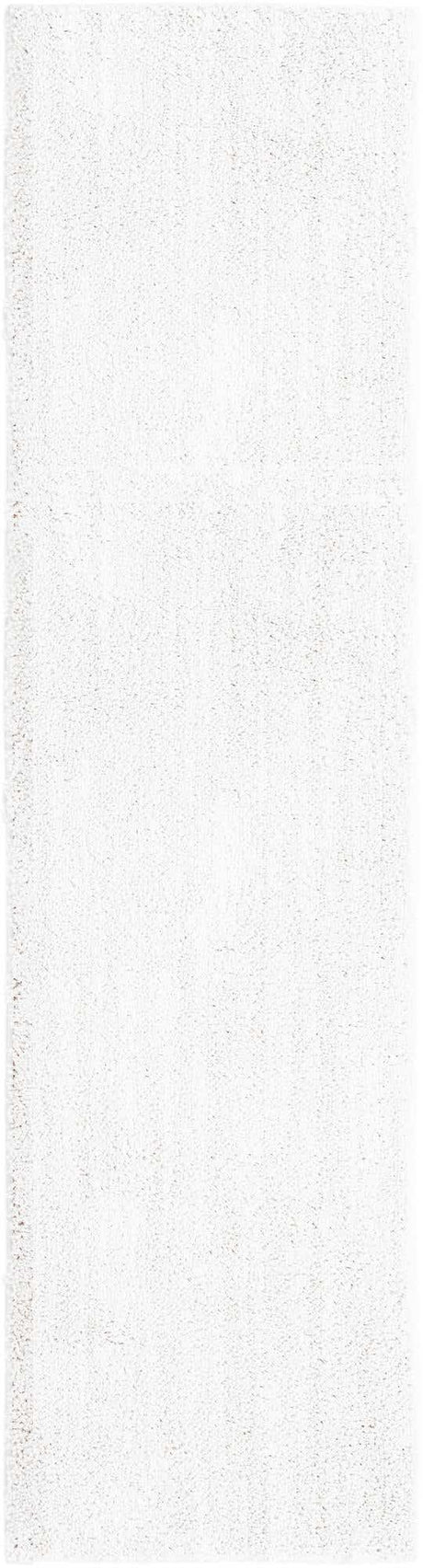 Sea Salt White 2' 7 x 10' Jill Zarin Shaggy Chic Runner Area Rug Thick Soft Touch Fluffy & Plush Shaggy Pile 100% Polyester (Space-Dyed Yarn) With Jute Backing  Carpet for Sale at Rug Engine