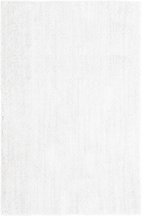 Sea Salt White 1' 4 x 1' 4 Jill Zarin Shaggy Chic Sample Area Rug Thick Soft Touch Fluffy & Plush Shaggy Pile 100% Polyester (Space-Dyed Yarn) With Jute Backing  Carpet for Sale at Rug Engine