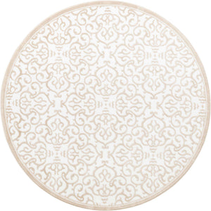 Snow White 6' x 6' Rushmore Round Area Rug 55% Polypropylene & 45% Polyester Durable Quality Carpet for Indoor Home Decorating for Sale at Rug Engine