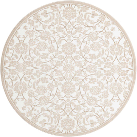 Snow White 6' x 6' Rushmore Round Area Rug 55% Polypropylene & 45% Polyester Durable Quality Carpet for Indoor Home Decorating for Sale at Rug Engine