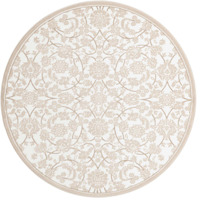 Snow White 6' x 6' Rushmore Round Area Rug 55% Polypropylene & 45% Polyester Durable Quality Carpet for Indoor Home Decorating for Sale at Rug Engine