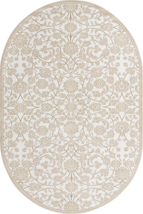 Snow White 6' x 9' Rushmore Oval Area Rug 55% Polypropylene & 45% Polyester Durable Quality Carpet for Indoor Home Decorating for Sale at Rug Engine