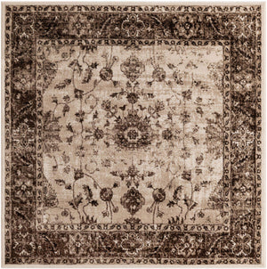 Cream 6' x 6' Rushmore Square Area Rug 55% Polypropylene & 45% Polyester Durable Quality Carpet for Indoor Home Decorating for Sale at Rug Engine