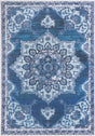 Navy Blue 8' x 11' Renaissance Washable Rectangle Rug