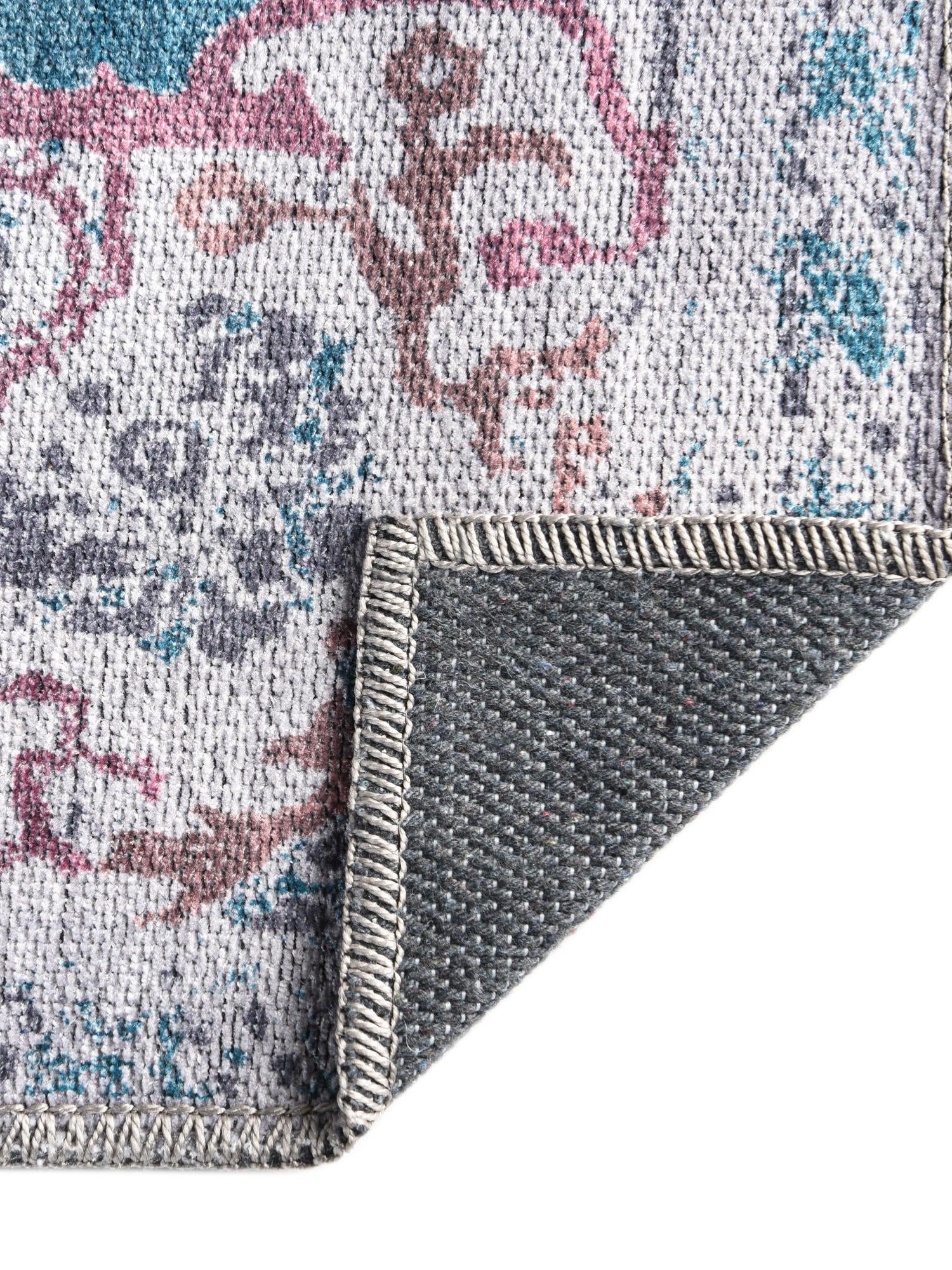 Washable Teal Green 2' 7 x 12' Renaissance Runner Area Rug Easy to Clean Stain Resistant & Durable Colorful Distressed Vintage Carpet for Sale at Rug Engine