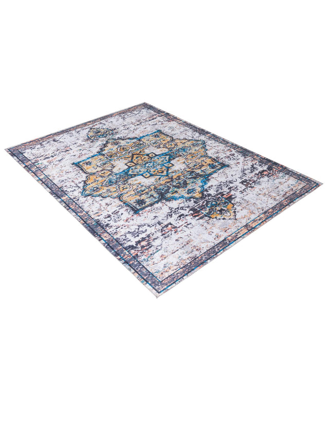 Sea Salt White 10' 6 x 14' Renaissance Washable Rectangle Rug