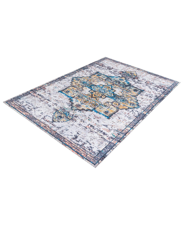 Sea Salt White 10' 6 x 13' Renaissance Washable Rectangle Rug
