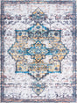 Sea Salt White 9' 2 x 12' Renaissance Washable Rectangle Rug