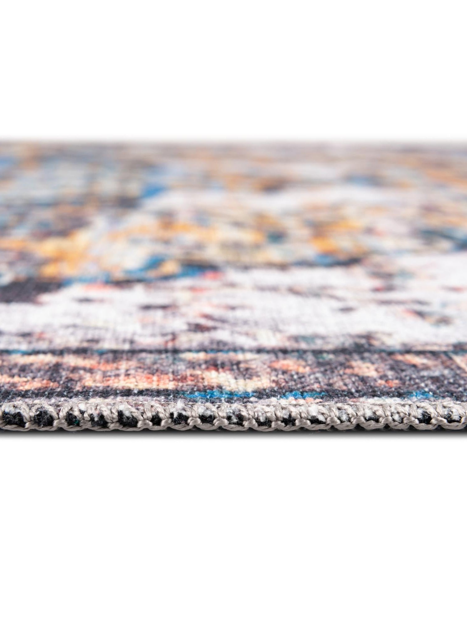 Washable Sea Salt White 7' 3 x 10' Renaissance Rectangle Area Rug Easy to Clean Stain Resistant & Durable Colorful Distressed Vintage Carpet for Sale at Rug Engine