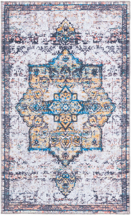 Sea Salt White 3' 3 x 5' 3 Renaissance Washable Rectangle Rug