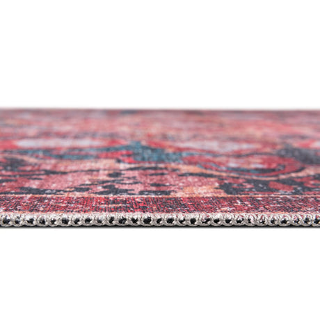 Washable Brick 10' 6 x 14' Renaissance Rectangle Area Rug Easy to Clean Stain Resistant & Durable Colorful Distressed Vintage Carpet for Sale at Rug Engine