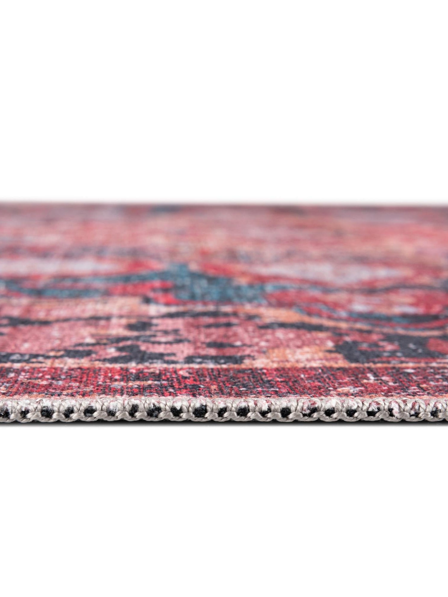 Washable Brick 10' 6 x 13' Renaissance Rectangle Area Rug Easy to Clean Stain Resistant & Durable Colorful Distressed Vintage Carpet for Sale at Rug Engine