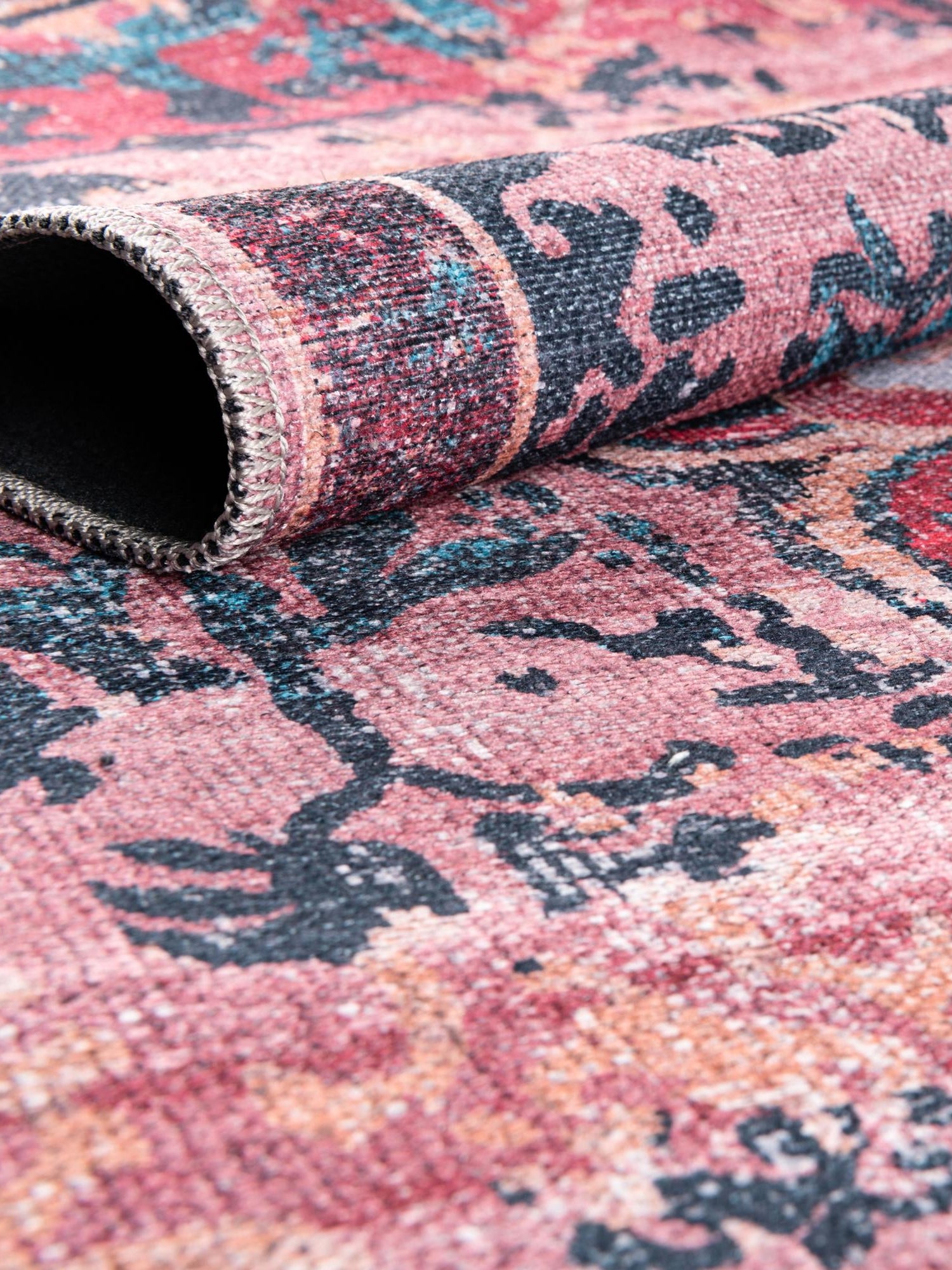 Washable Brick 10' 6 x 14' Renaissance Rectangle Area Rug Easy to Clean Stain Resistant & Durable Colorful Distressed Vintage Carpet for Sale at Rug Engine