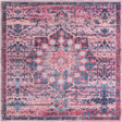 Brick 8' x 8' Renaissance Washable Square Rug