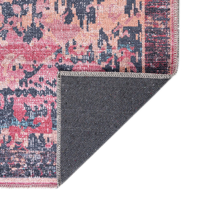 Brick 8' x 8' Renaissance Washable Square Rug