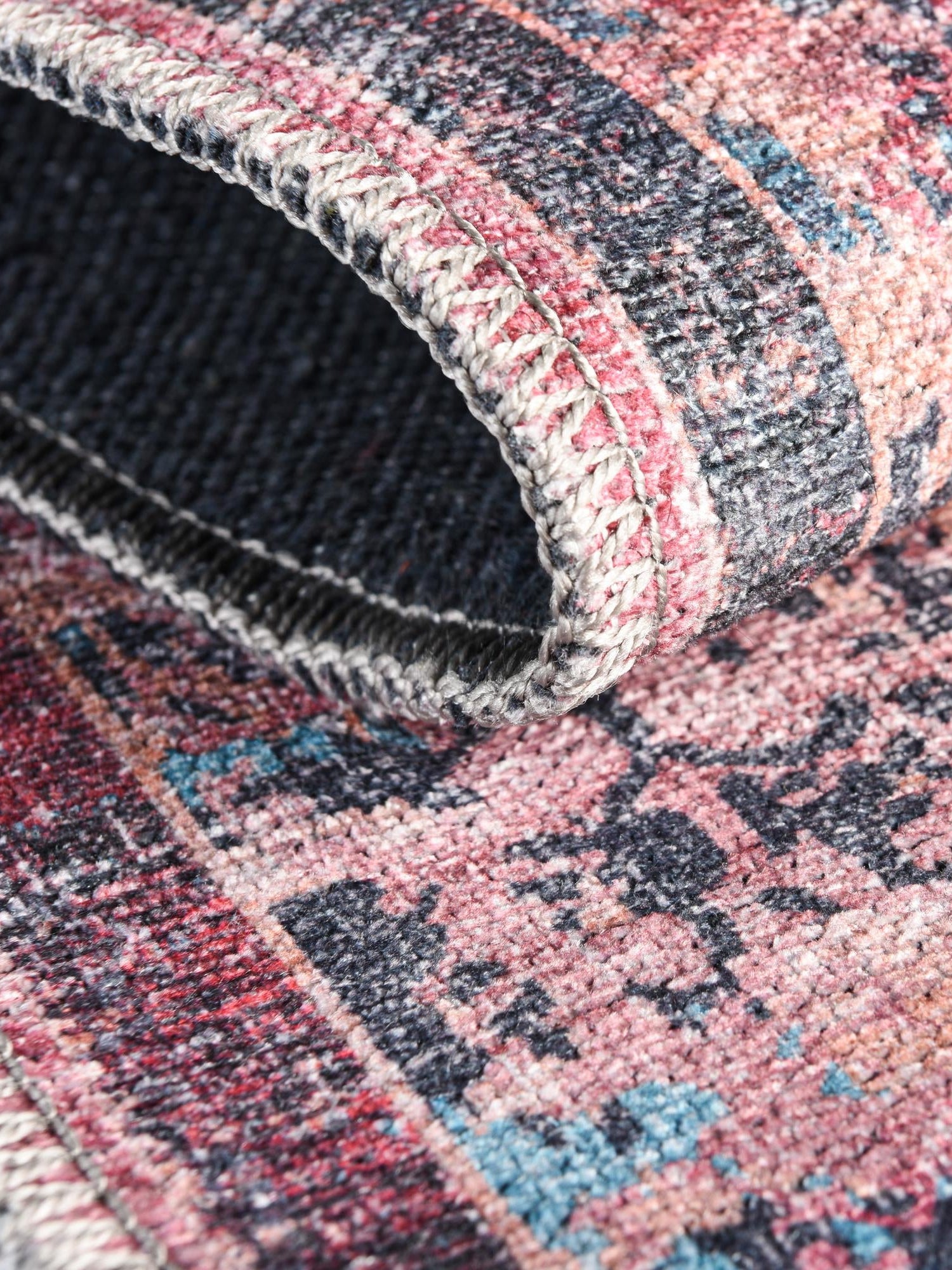 Washable Brick 2' 7 x 12' Renaissance Runner Area Rug Easy to Clean Stain Resistant & Durable Colorful Distressed Vintage Carpet for Sale at Rug Engine