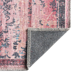Brick 2' x 13' Renaissance Washable Runner Rug