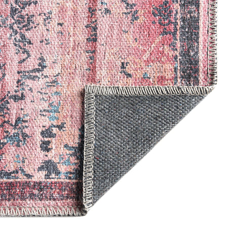 Washable Brick 2' x 13' Renaissance Runner Area Rug Easy to Clean Stain Resistant & Durable Colorful Distressed Vintage Carpet for Sale at Rug Engine