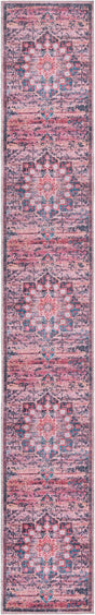 Brick 2' x 13' Renaissance Washable Runner Rug
