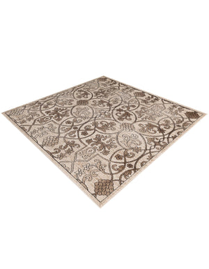 Dark Beige 6' x 6' Rushmore Square Area Rug 55% Polypropylene & 45% Polyester Durable Quality Carpet for Indoor Home Decorating for Sale at Rug Engine