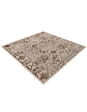 Dark Beige 6' x 6' Rushmore Square Area Rug 55% Polypropylene & 45% Polyester Durable Quality Carpet for Indoor Home Decorating for Sale at Rug Engine