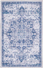 Gray Blue 2' x 3' Renaissance Washable Rectangle Rug