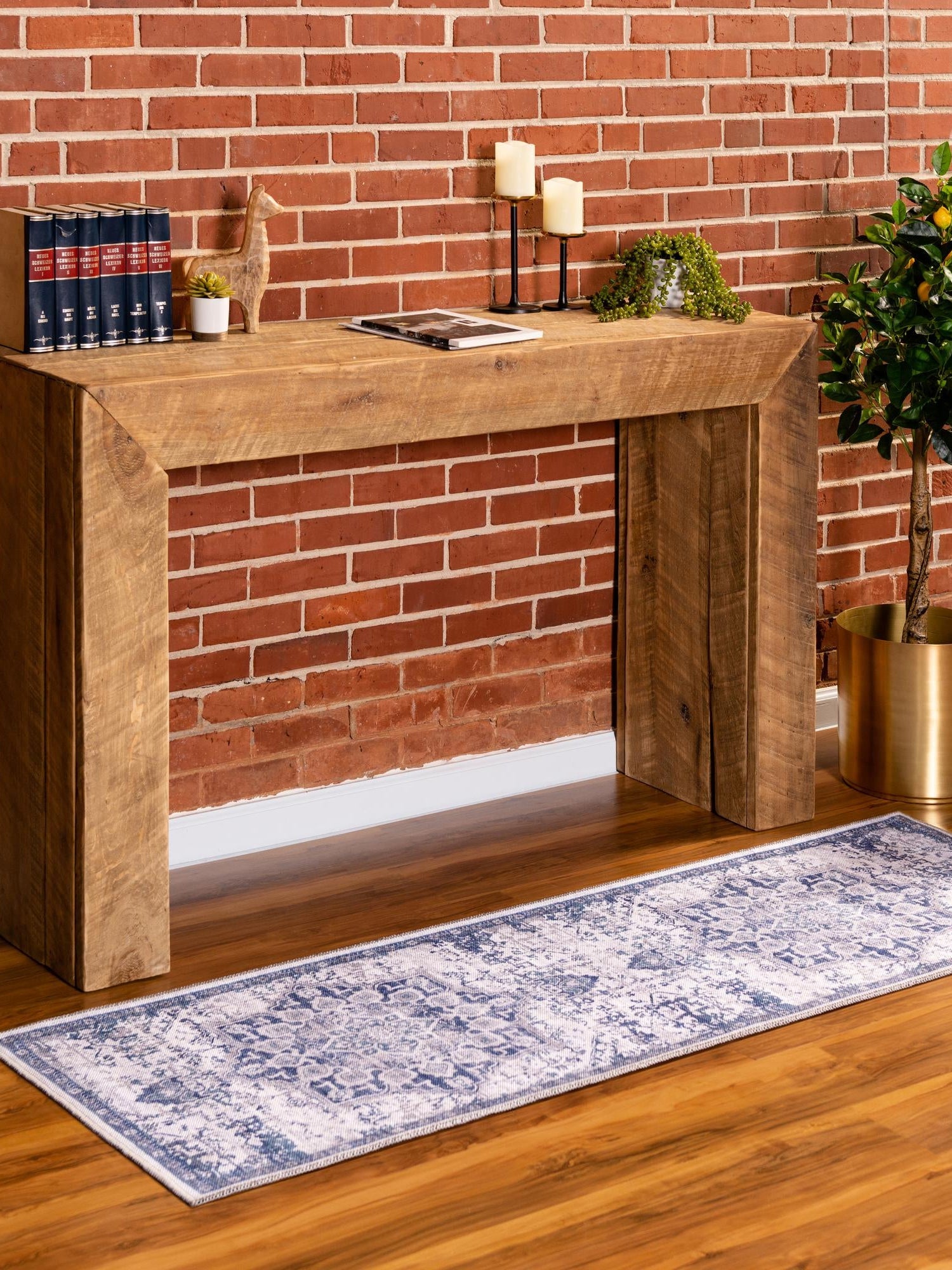 Washable Gray Blue 2' x 7' 1 Renaissance Runner Area Rug Easy to Clean Stain Resistant & Durable