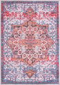 Ivory Orange 8' x 11' Renaissance Washable Rectangle Rug