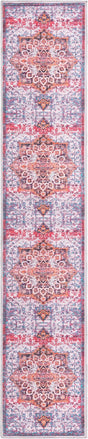 Ivory Orange 2' x 10' Renaissance Washable Runner Rug