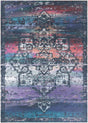Multicolor Blue 8' x 11' Renaissance Washable Rectangle Rug