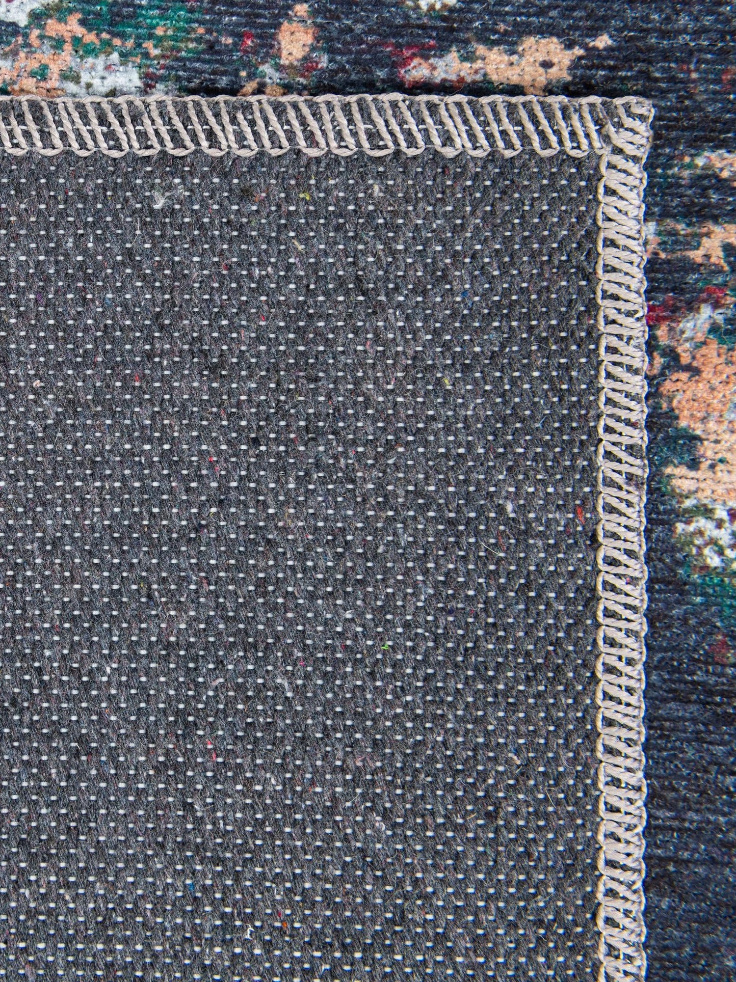 Washable Multicolor Blue 10' 6 x 13' Renaissance Rectangle Area Rug Easy to Clean Stain Resistant & Durable Colorful Distressed Vintage Carpet for Sale at Rug Engine