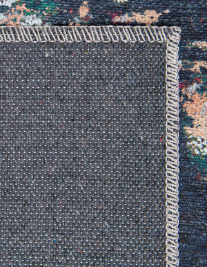 Multicolor Blue 3' x 12' Renaissance Washable Runner Rug