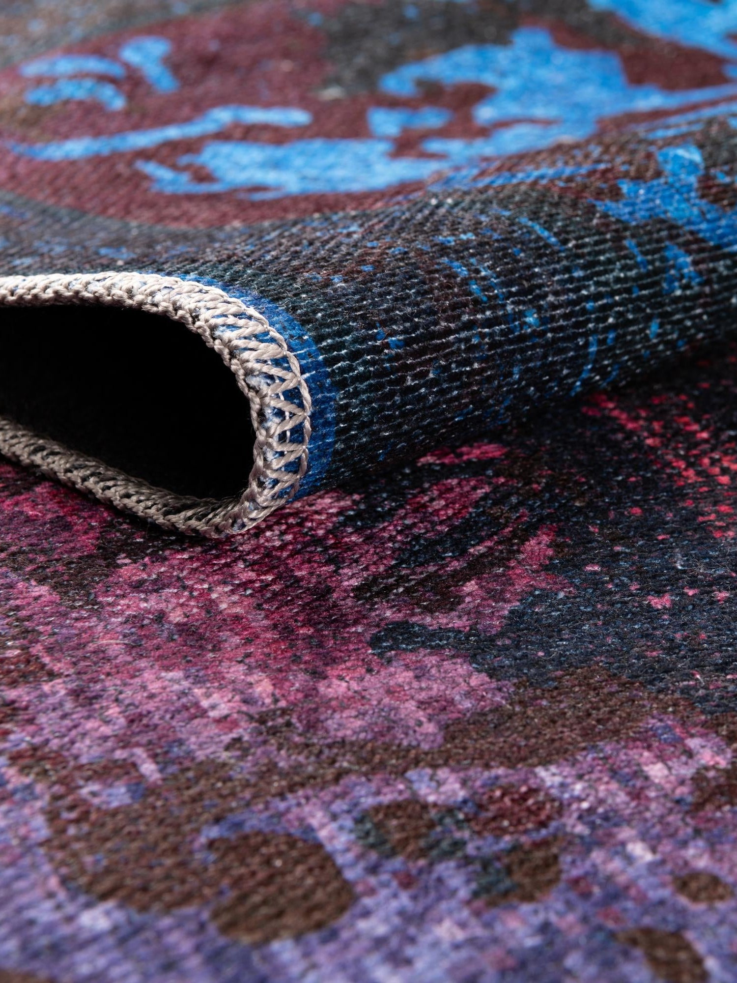 Washable Multicolor Black 10' 6 x 10' 6 Renaissance Square Area Rug Easy to Clean Stain Resistant & Durable Colorful Distressed Vintage Carpet for Sale at Rug Engine