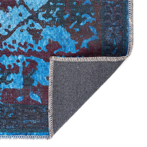 Multicolor Black 10' 6 x 10' 6 Renaissance Washable Square Rug
