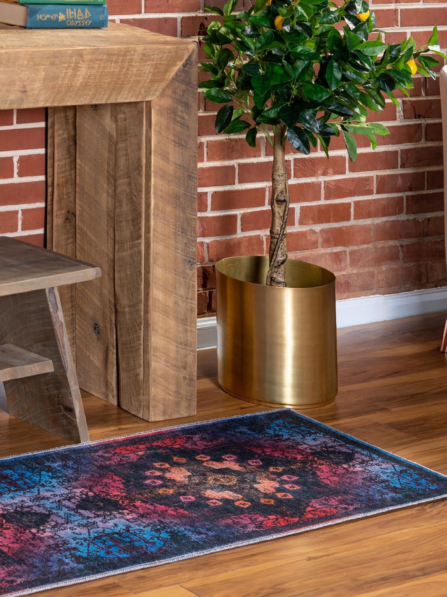 Washable Multicolor Black 2' 7 x 12' Renaissance Runner Area Rug Easy to Clean Stain Resistant & Durable Colorful Distressed Vintage Carpet for Sale at Rug Engine
