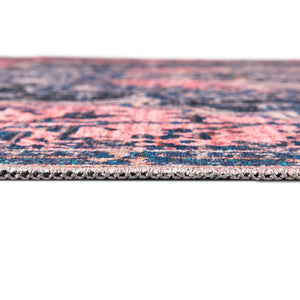 Salmon Pink 10' 6 x 13' Renaissance Washable Rectangle Rug