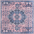 Salmon Pink 10' 6 x 10' 6 Renaissance Washable Square Rug