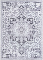 Washable Light Gray 10' 6 x 14' 1 Renaissance Rectangle Area Rug Easy to Clean Stain Resistant & Durable Colorful Distressed Vintage Carpet for Sale at Rug Engine